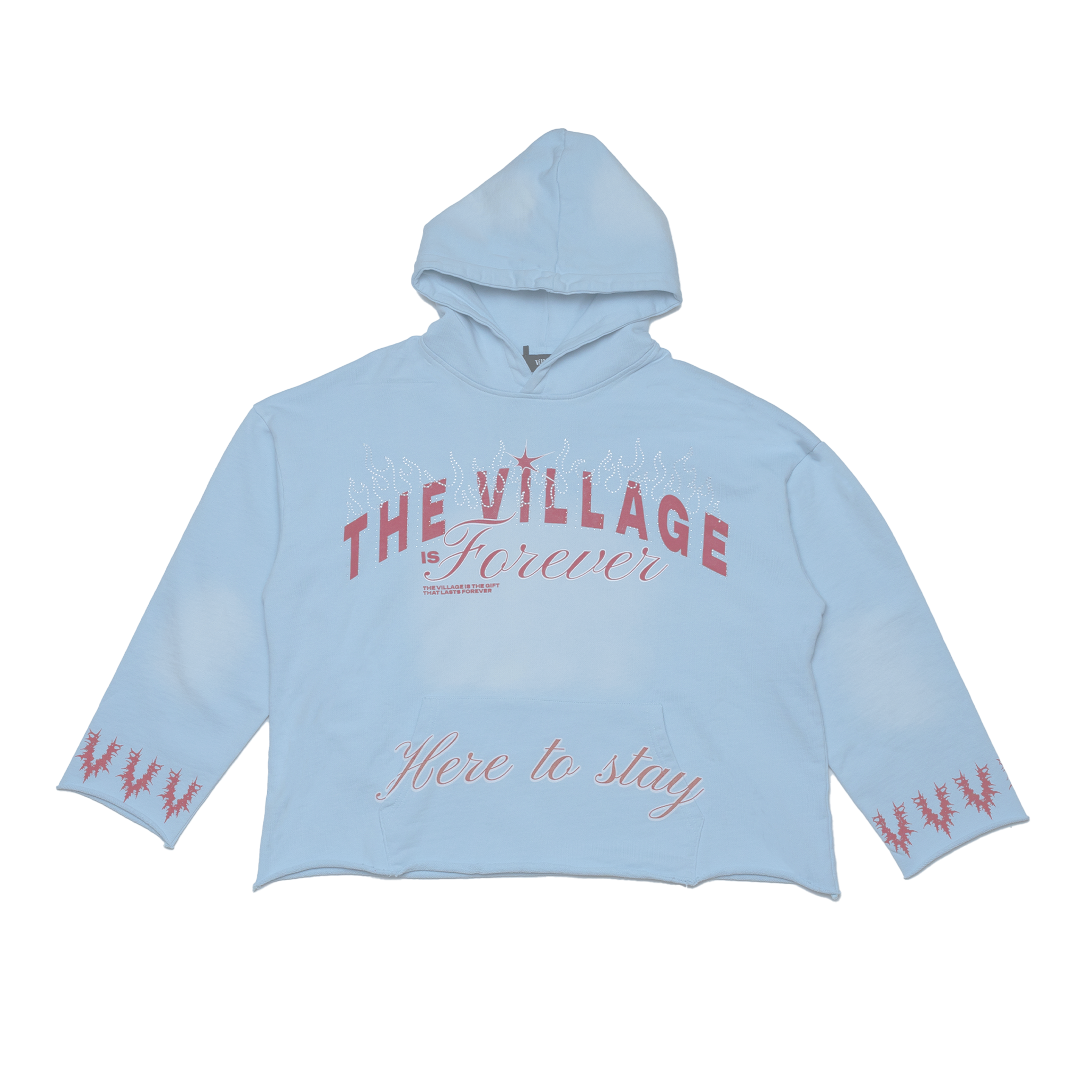 Village - Here to Stay Cropped Hoodie