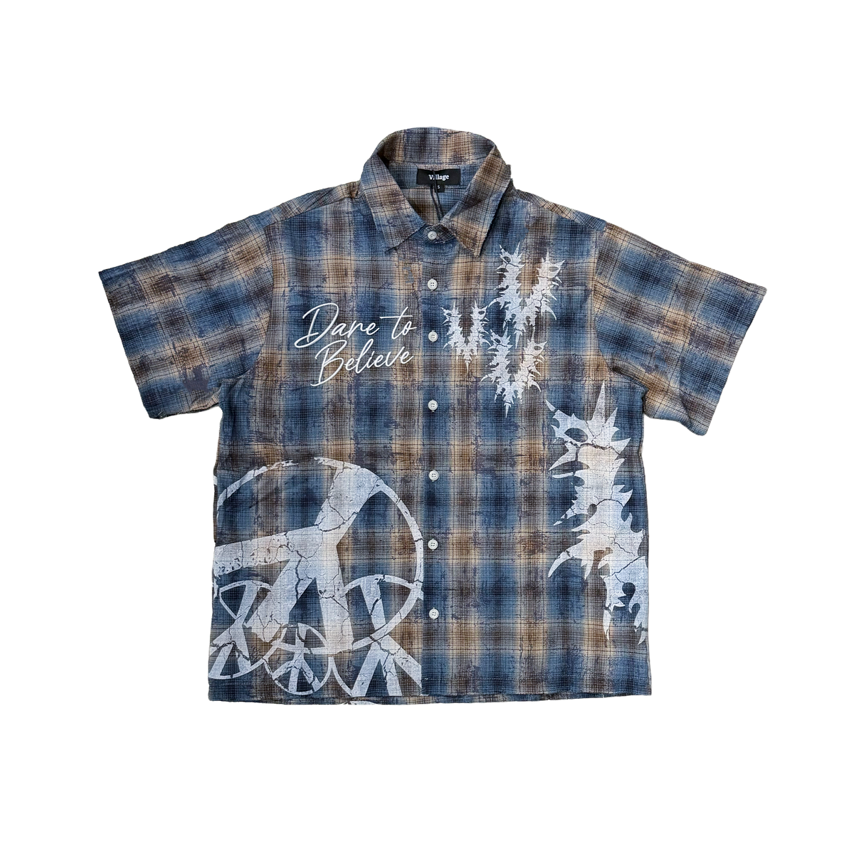 Peace Village - Peace Core Washed Woven in Blue – FUTURE RFRNCE