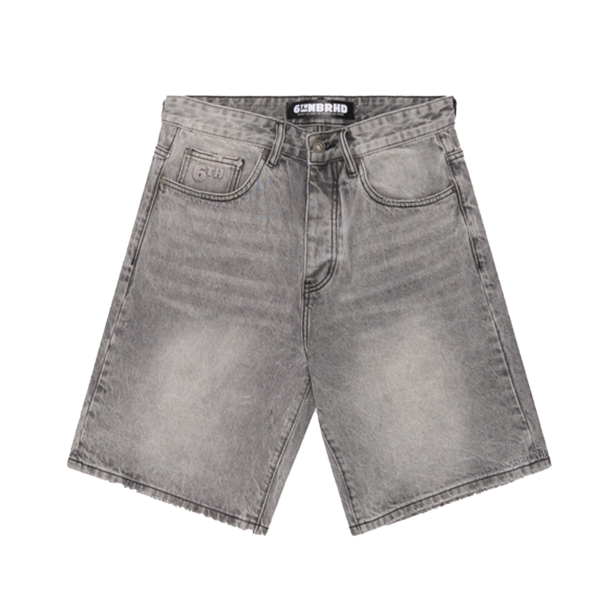 6thNBRHD - "District" Denim Shorts