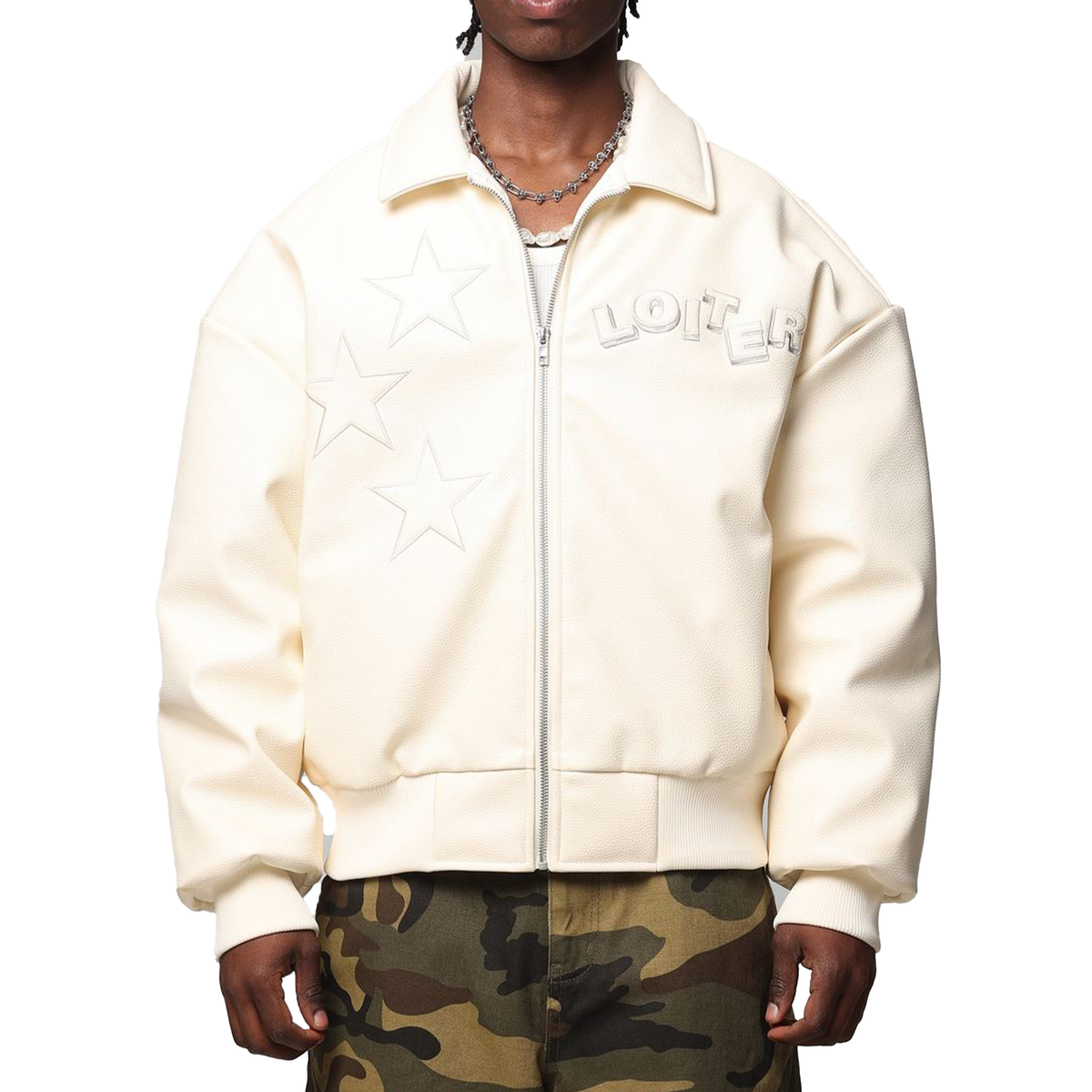 Loiter - Solar Leather Varsity Jacket – FUTURE RFRNCE