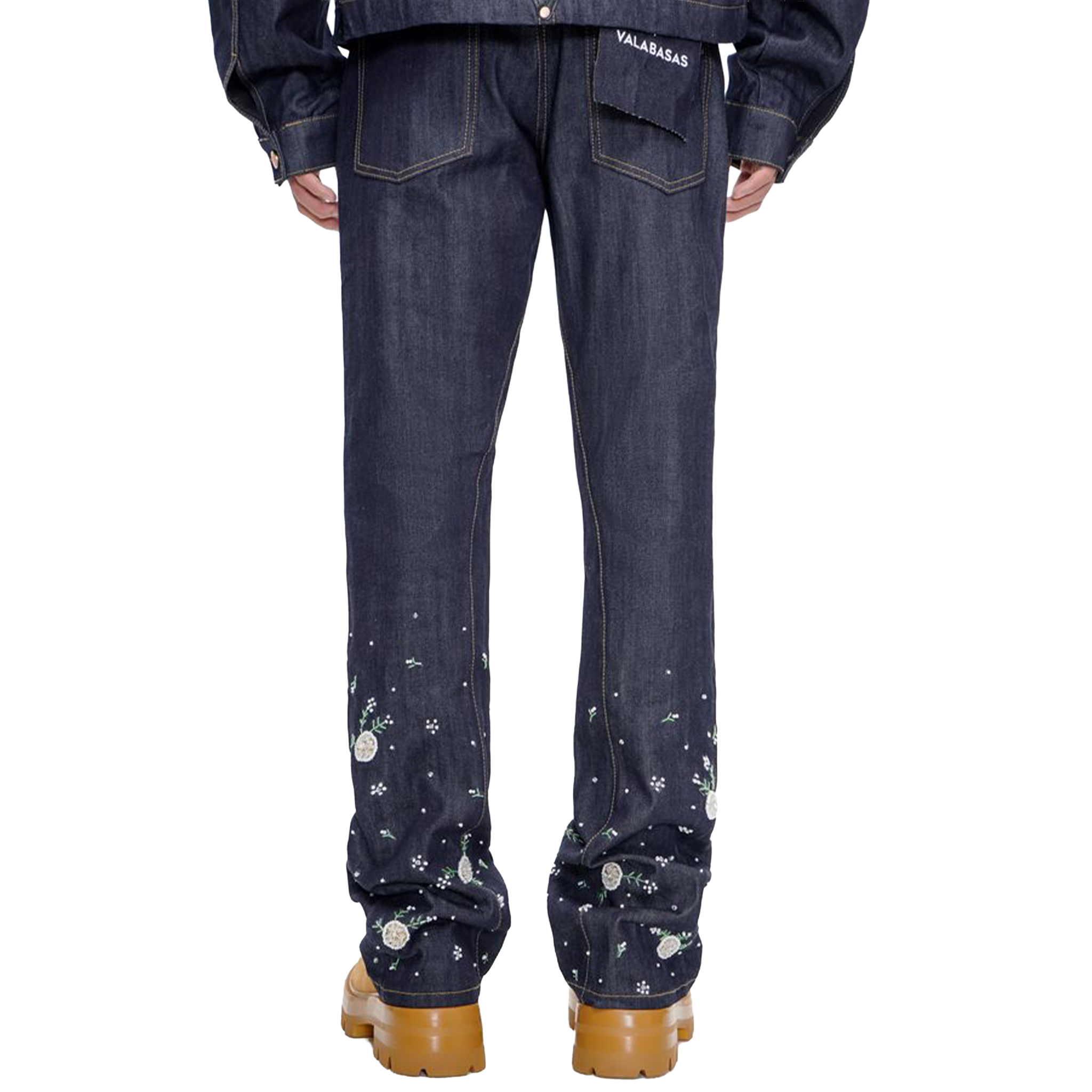 VALABASAS GUAPI purple brand ksubi Guapi Purple Flower Denim Jeans