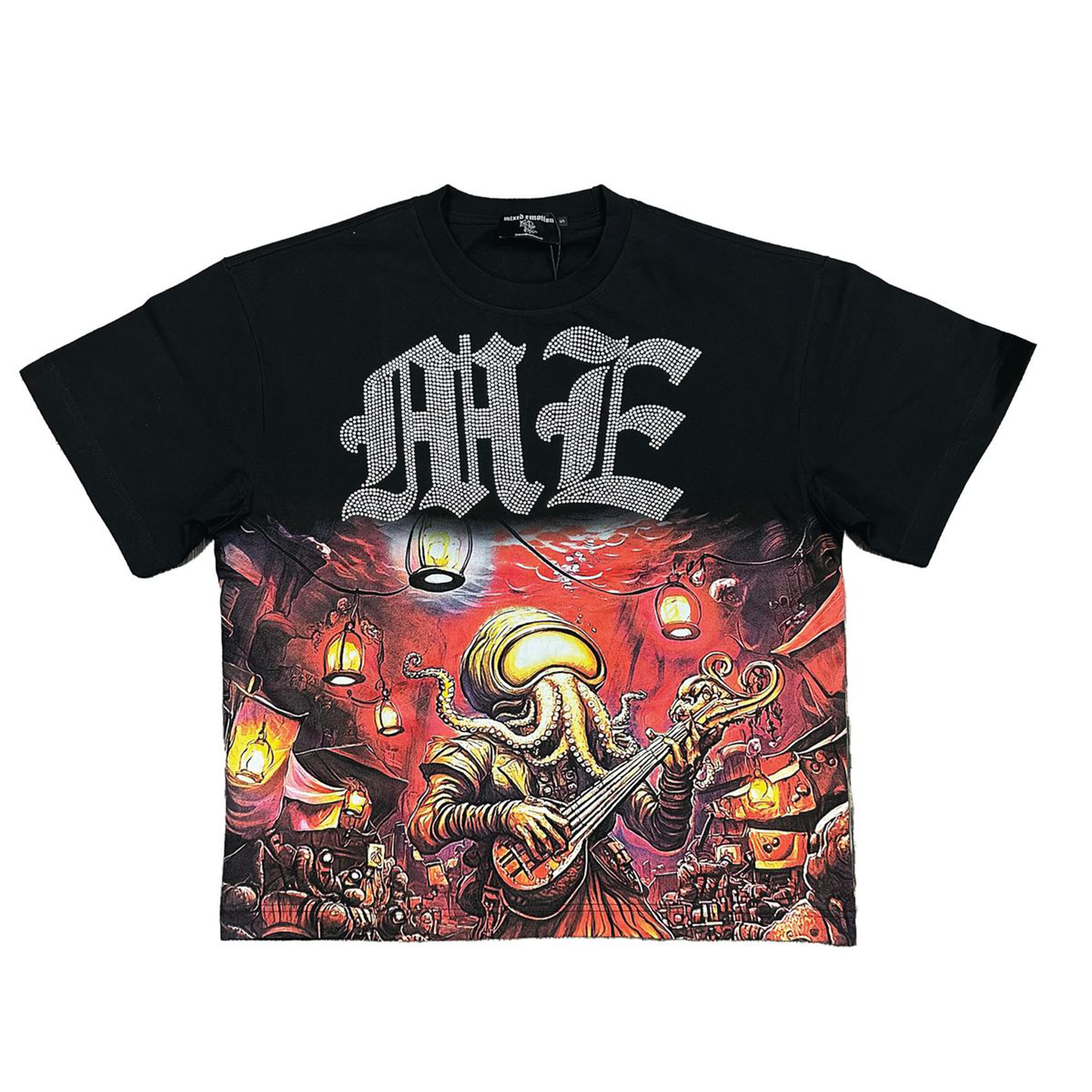 Mixed Emotion - Octopus Rhinestone Tee – FUTURE RFRNCE