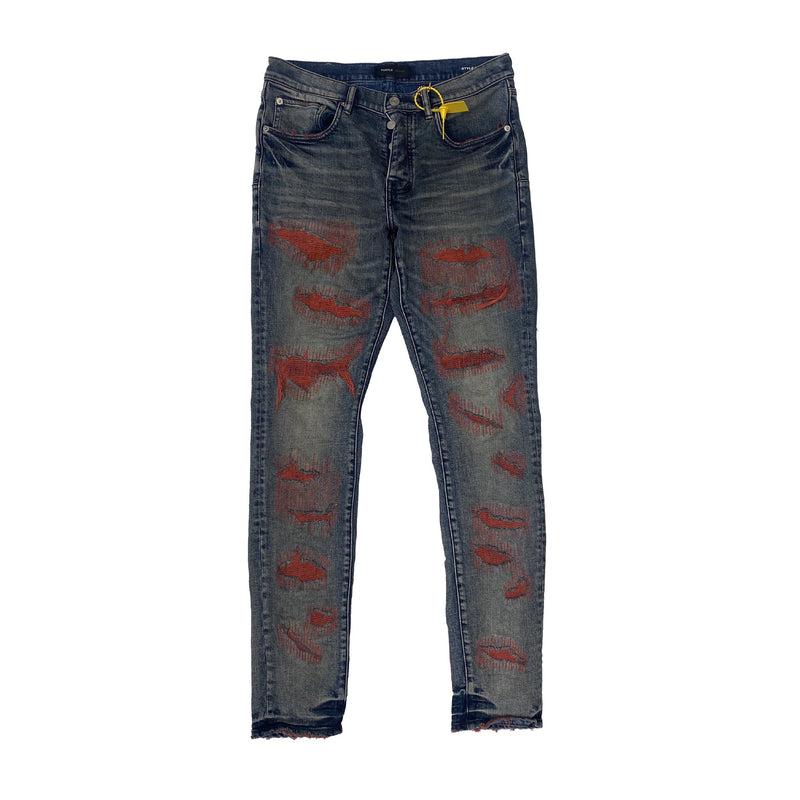 Purple Brand - P001 Indigo Red Weft Blowout