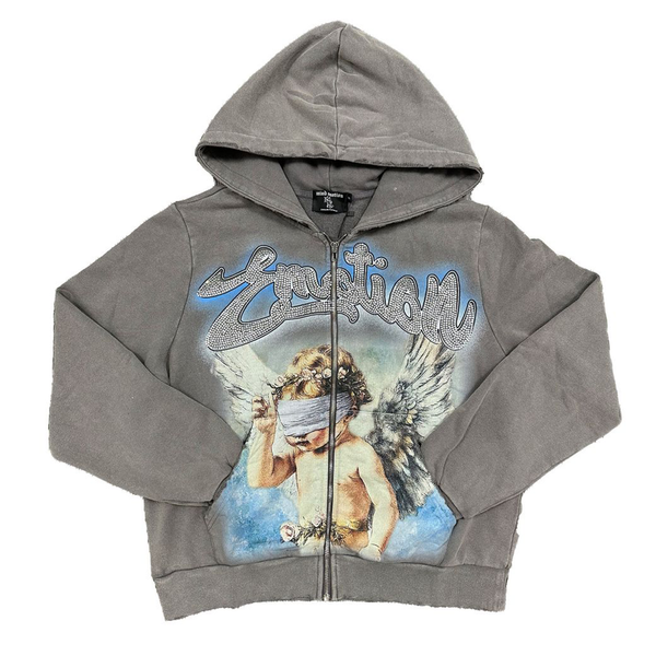 Mixed Emotion - Rhinestone Hoodie – FUTURE RFRNCE