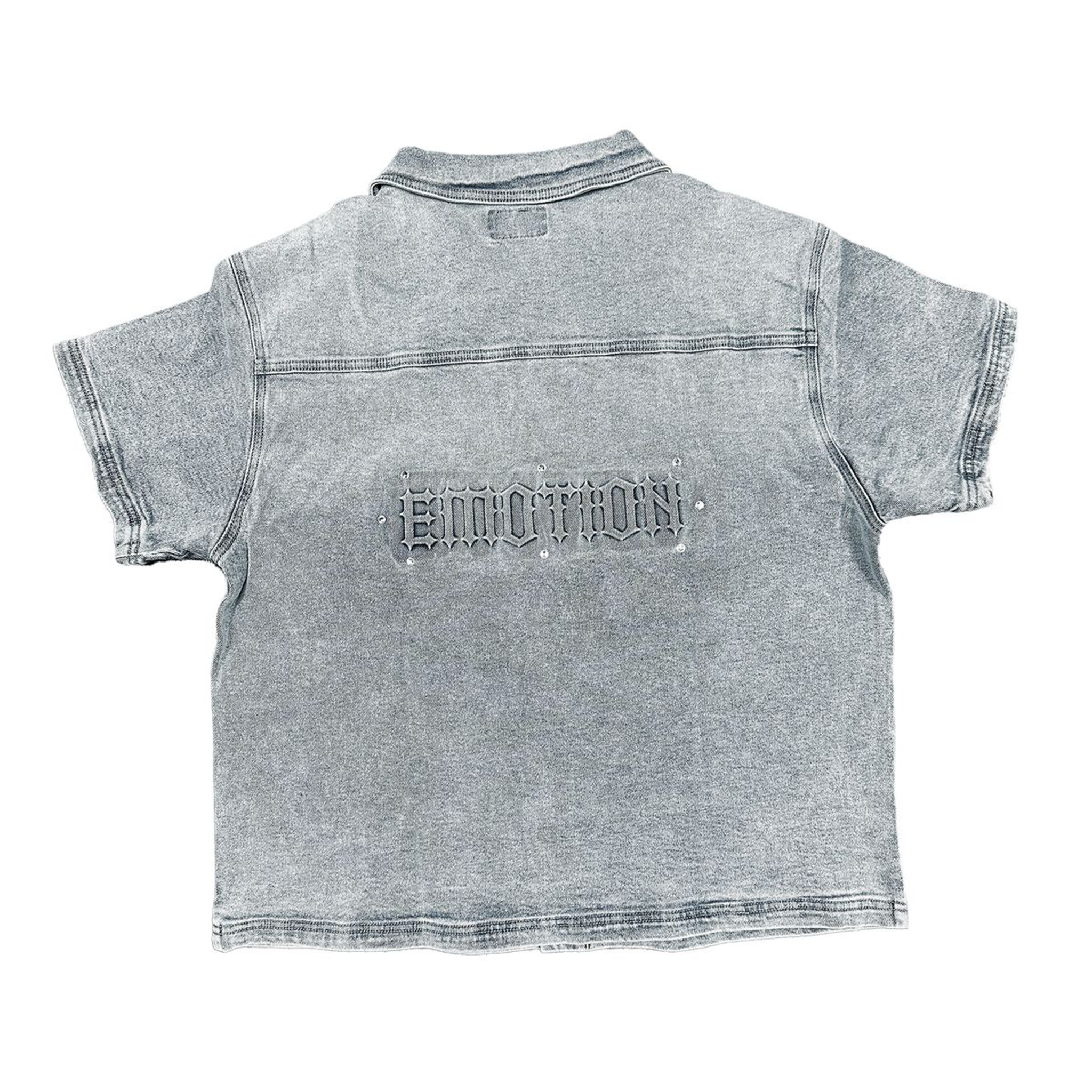 Mixed Emotion - Paisley Denim Button Up