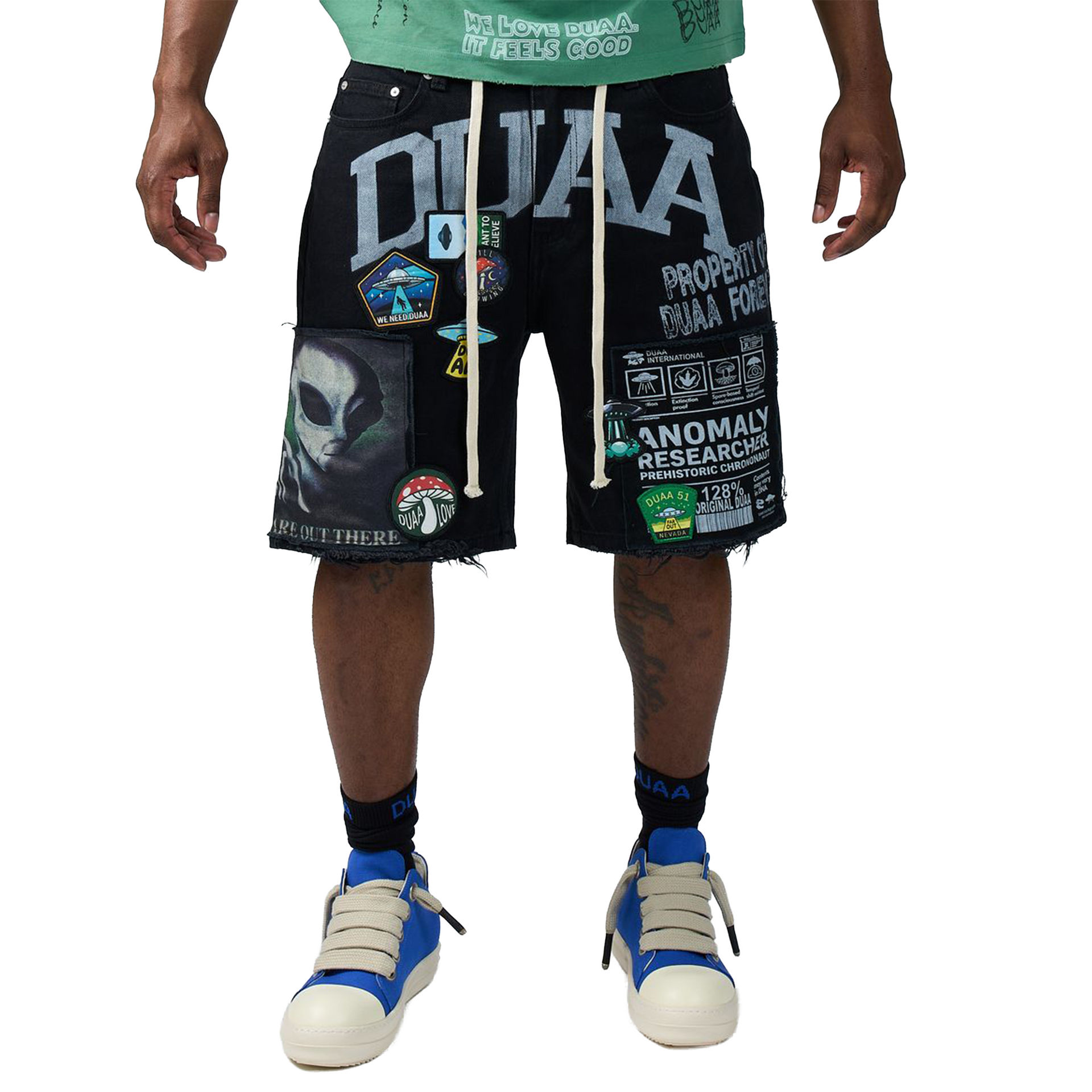 Duaa - UFO Denim Shorts – FUTURE RFRNCE