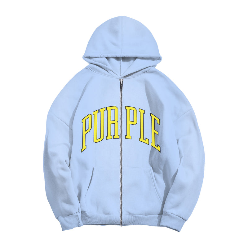 Purple Brand - Fleece Full Zip Hoodie